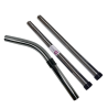 Set of 2 tubes + 1 metal chromed steel elbow for taski vacuum cleaner, Numatic... - Diameter: 32mm