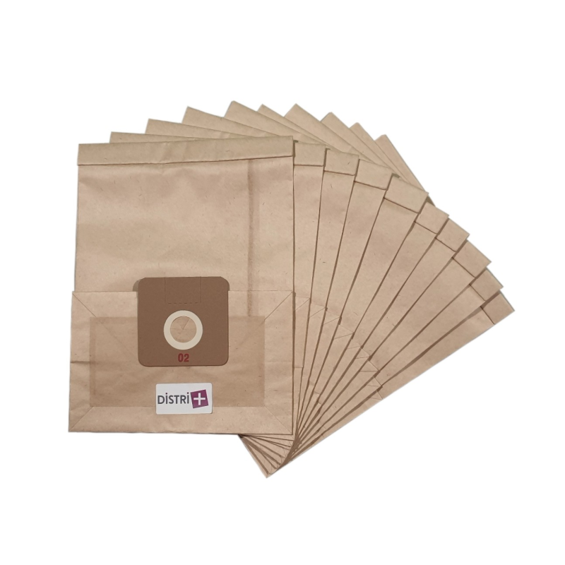Sac aspirateur compatible avec Henkel S12, S132, S142, S152, S192 - Eurosteam : 2600, 2900... pochette de 10 sacs papier