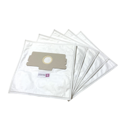 Vacuum cleaner bag compatible with AEG Boogie, Compact, Vampyr ... - Bluesky - Singer: Senior, Junior, ... - The 5 microfiber bags pocket