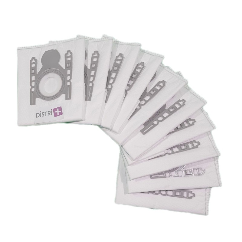 Staubsauger-Tasche kompatibel mit Bosch Siemens Typ d / e / f / g / h, Optima, Activa, Sphera, Silence, Alpha ... - Die 10 Mikrofaserbeutel Beutel