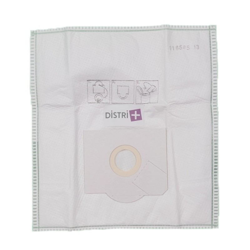 Vacuum cleaner bag compatible with Rowenta RB01 to RB33, RS05 to 09 - Chromex CH248 - Longi Calor- Calor ... - The 5 microfiber bag pocket