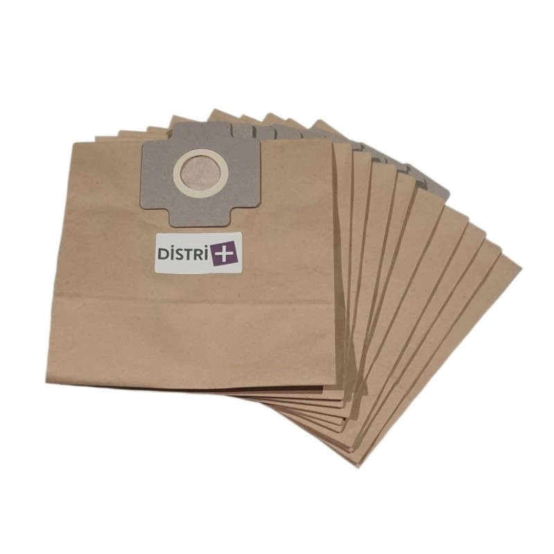 Vacuum cleaner bag compatible with Bestron Ast, Eco, KVS - Curtiss GS190, GTO, Horn140, HV130 - Sina ... - The pouch of 10 paper bags