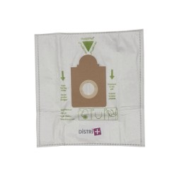 Sac aspirateur compatible avec AKA EIO 1400ELECT, BS48, BS55/3, DOMATIC, VISION - CHROMEX CH263 BS83/1... - Pochette de 5 sacs microfibre