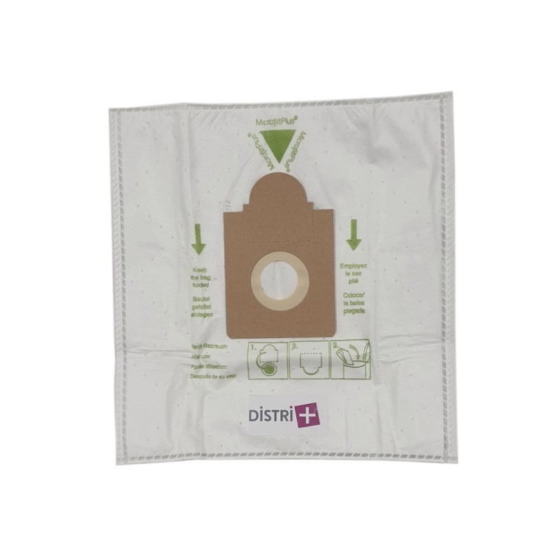 Vacuum cleaner bag compatible with AKA EIO 1400Elect, BS48, BS55 / 3, Domatic, Vision - Chromex CH263 BS83 / 1 ... - 5 microfiber bag pocket