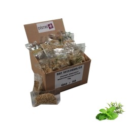 Gránulos fragantes de Mint / Eucalyptus para aspiradoras - Cartón de 50 bolsas de 10G