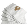 Bolsa de aspiradoras de Parkside (Lidl), PNTS1300, PNTS1400, PK15, PKS20 - EINHEL AS1250, BT-VC1250 ... - 5 Bolsas de microfibra