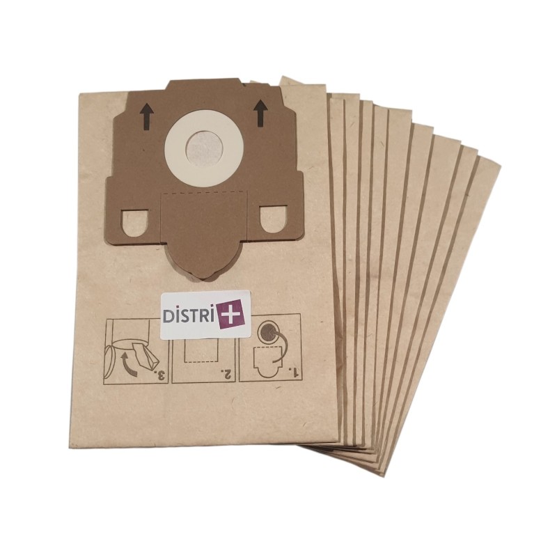 Vacuum cleaner bag compatible with Tornado Serenys 2810 to 2891, Magnum 4000 - Volta Gemini, U2810, U2830 ... - The pouch of 10 paper bags