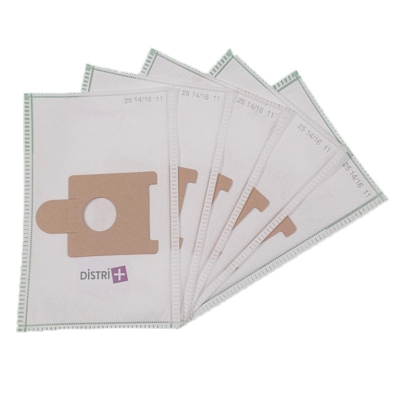 Vacuum cleaner bag compatible with PowerPack Moulinex, BQ1, BQ2, BQ3, Effimax, DJ1, DJ5- 5 microfiber bags