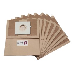 Compatible vacuum cleaner bag with Moulinex / Rowenta: City Space, Power Space, .. LG Turbo, Ventana ... - The pouch of 10 paper bags