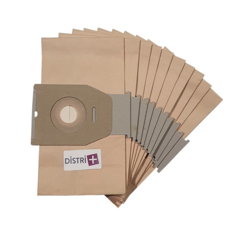 Vacuum cleaner bag compatible with EUREKA M TEC 103, 105, 107 DH27 - LG Goldstar Fuzzy, Limpio, Shark ... - The pouch of 10 paper bags