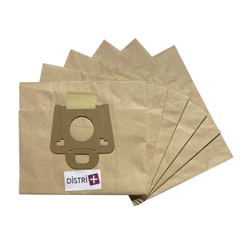 Bolsa de aspiradora compatible con la atmósfera Moulinex 1600, EJC, EJD - Menalux BT206, T206 - La bolsa de 6 bolsas de papel
