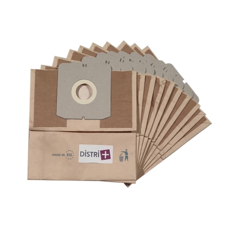 Vacuum cleaner bag compatible with Domeos Asp2000, ASP2010 - Elcotec Orion 1500 - Zelmer Orion Z1500, Twist - The 10 Paper Bags Pouch