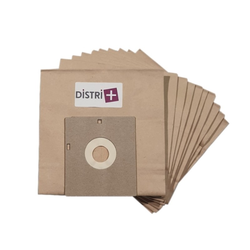 Vacuum cleaner bag compatible with White and Brown at 2010, sylphic, Andromede, Pro Logic - Ideline Monsun .. - The pouch of 10 paper bags