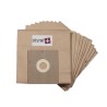 Vacuum cleaner bag compatible with White and Brown at 2010, sylphic, Andromede, Pro Logic - Ideline Monsun .. - The pouch of 10 paper bags