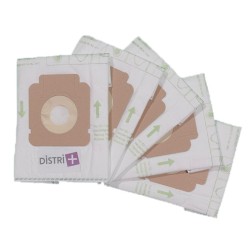 Vacuum cleaner bag compatible with Hoover FreeSpace, Captor, Brave, Capture, H58, H63, H64, Sprint, Flash.- 5 Microfibre Bags Pouch