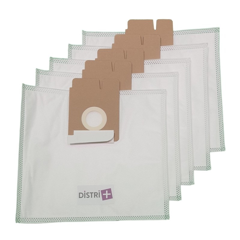 Vacuum cleaner bag compatible with Hoover FreeSpace Evo, H69, H71, TFV1400 at TFV2699, TFV2003, TFV2004 ... - The 5 microfiber bags pocket