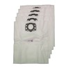 Vacuum cleaner bag compatible with Karcher MV4, MV5, MV6, WD4, WD5, WD6, WD4000 to WD5999, WD6300, WD6399 ... - 5 microfiber bag pocket