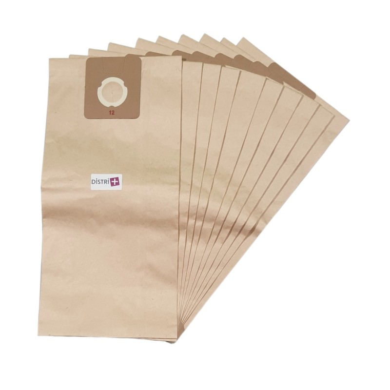 Bolsa de aspiradora compatible con Colgate P22, P29 ...- ICA / Soteco: SA400, KTRI03166 - GHIBLI: AS18, AS27 ... - 10 bolsas de papel