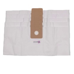 Vacuum cleaner bag compatible with Wetrok Bantam 6, Bantam 9, Monovac 6, Dovac 6 ... - The pocket of 5 microfiber bags