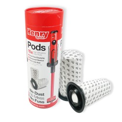 Bolso de aspiradora de vainas numéricas rápidas: HEN100G, HEN100R, HENRY RÁPIDO, HETTY RÁPIDO, HTY100P - 10 Bolsas de microfibra