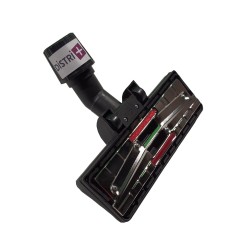 Universal combined brush with casters for vacuum cleaners ranging from diameter tubes 30 to 37mm