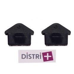 Conjunto de 2 almohadillas para ancho ancho de plástico aspiradora 37cm
