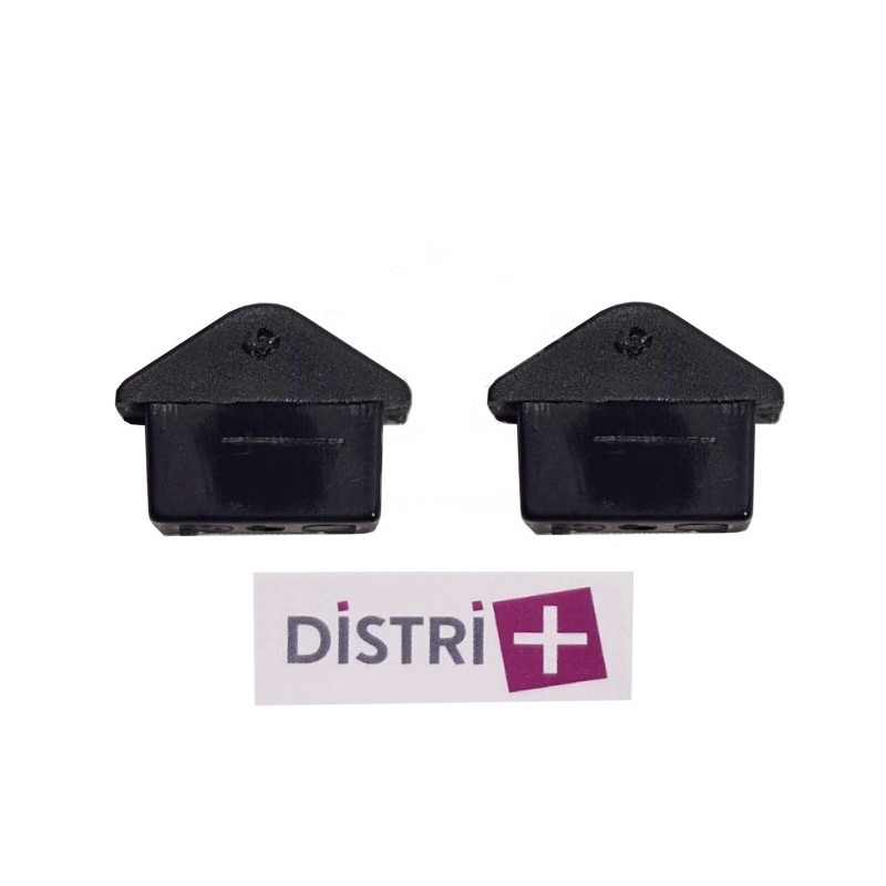 Conjunto de 2 almohadillas para ancho ancho de plástico aspiradora 37cm