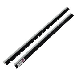 Conjunto de cepillo de 2 tiras para succión de metal de metal ancho occidental 45 cm