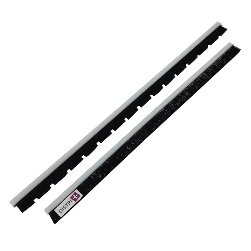 Conjunto de cepillo de 2 tiras para succión de metal de metal ancho occidental 45 cm
