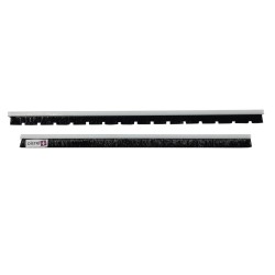Conjunto de cepillo de 2 tiras para succión de metal de metal ancho occidental 45 cm