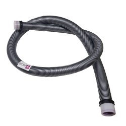 Diámetro flexible de desnudo cónico 38/32 mm Interior para aspiradora con 2 anillos + 2 clips - Longitud: 2m