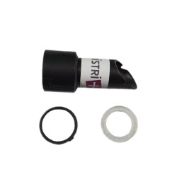 Flexible tip Tube side to clip diameter 32mm with clip + vacuum cleaner ring Numatic, Tennant ...