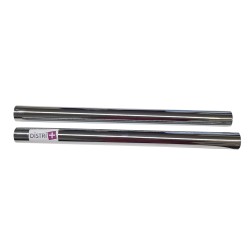 Satz von 2 Metallröhren in verchromtem Stahl für Staubsauger - Durchmesser: 36 mm - Länge 2x50cm