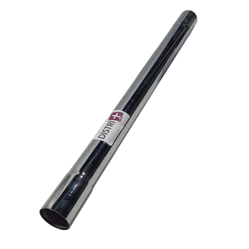 Chromed steel metal tube for vacuum cleaner - Diameter: 37mm - Length 50cm