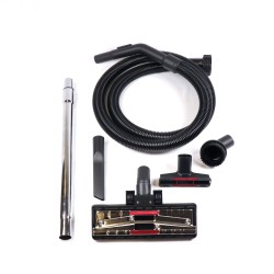 EuroSteam D.32mm Accessory Kit (Alternative for Reference AP3200) (1 Flexible + 1 Telescopic Tube + 1 Combine with Casters + 1 Triangular Suck + 1 Round Brush + 1 Flat Sweeper)