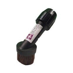 Universal Horse Crine Round Furniture Brush for Vacuum Cleaner Bulging on Tubes in Diameter 30 to 37mm - Width 8 cm