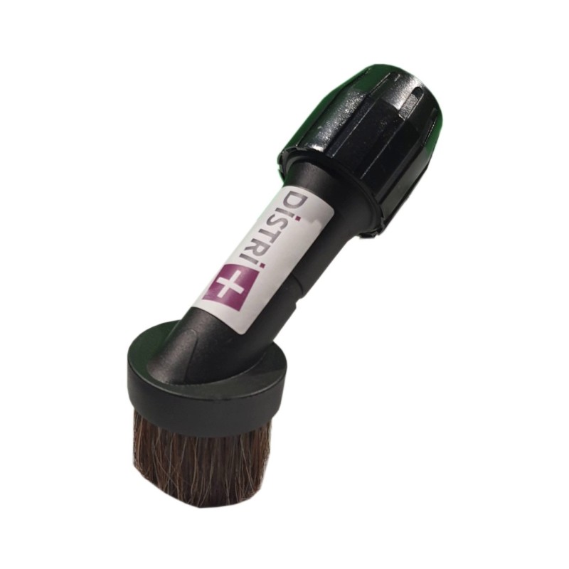 Universal Horse Crine Round Furniture Brush for Vacuum Cleaner Bulging on Tubes in Diameter 30 to 37mm - Width 8 cm