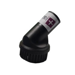 Round furniture brush for vacuum cleaner ranging on 32mm diameter tubes - 8cm width