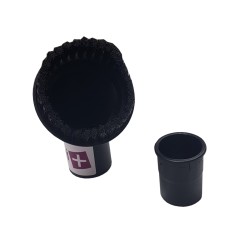 Universal round furniture brush for vacuum cleaner ranging from 32 perou 35 mm diameter tubes - 8cm width