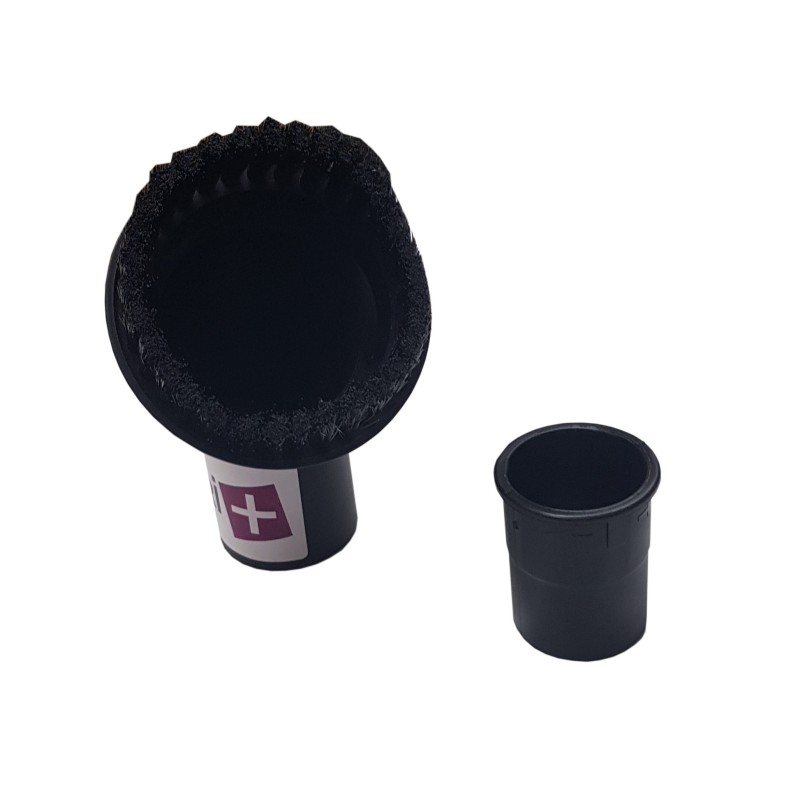 Universal round furniture brush for vacuum cleaner ranging from 32 perou 35 mm diameter tubes - 8cm width