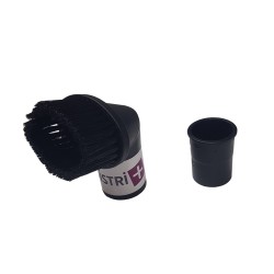 Universal articulated oval furniture brush for vacuum cleaner ranging on 32 or 35 mm diameter tubes - Width 12cm