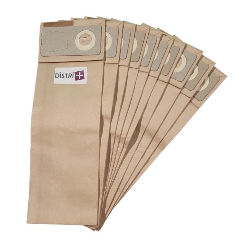 Bolsa de aspiradora Compatible con Nilfisk GU350, GU450 - Lindhaus PH4, R4 - Taski Tapiset 38. - Pollo de 10 bolsas de papel