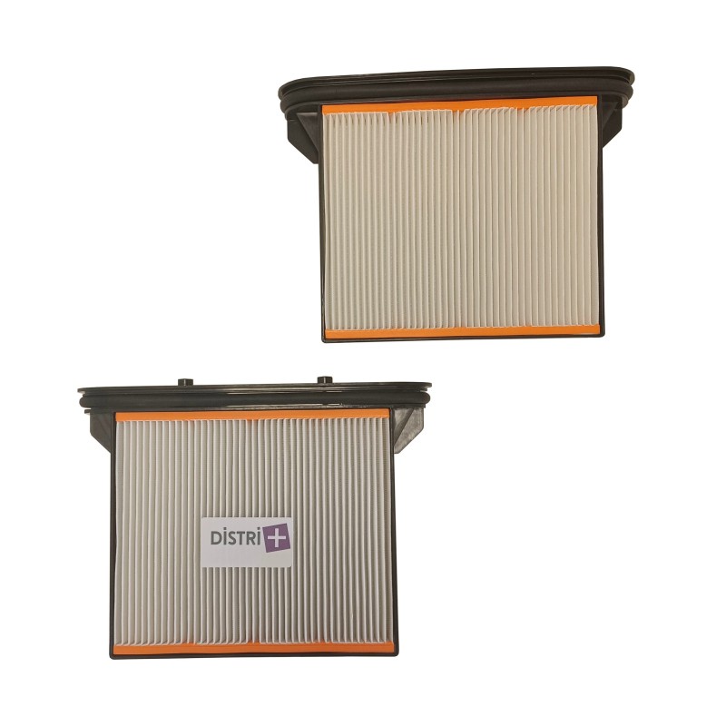 Filtro compatible con la aspiradora Bosch Gas25, Gas50 - Starmix es, ISC, ISP, IPULSE, FKP4300 - HIPACHI NT1232, RNT1225M ... - Conjunto de 2 filtros