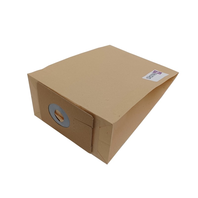 Compatible vacuum cleaner bag with Eurosteam Dorsal 44168, 122AD, 127AD, 128AD, 129AD, 145AD - Taski Dorsalino, 8504190. etc. - Pouch of 10 paper bags