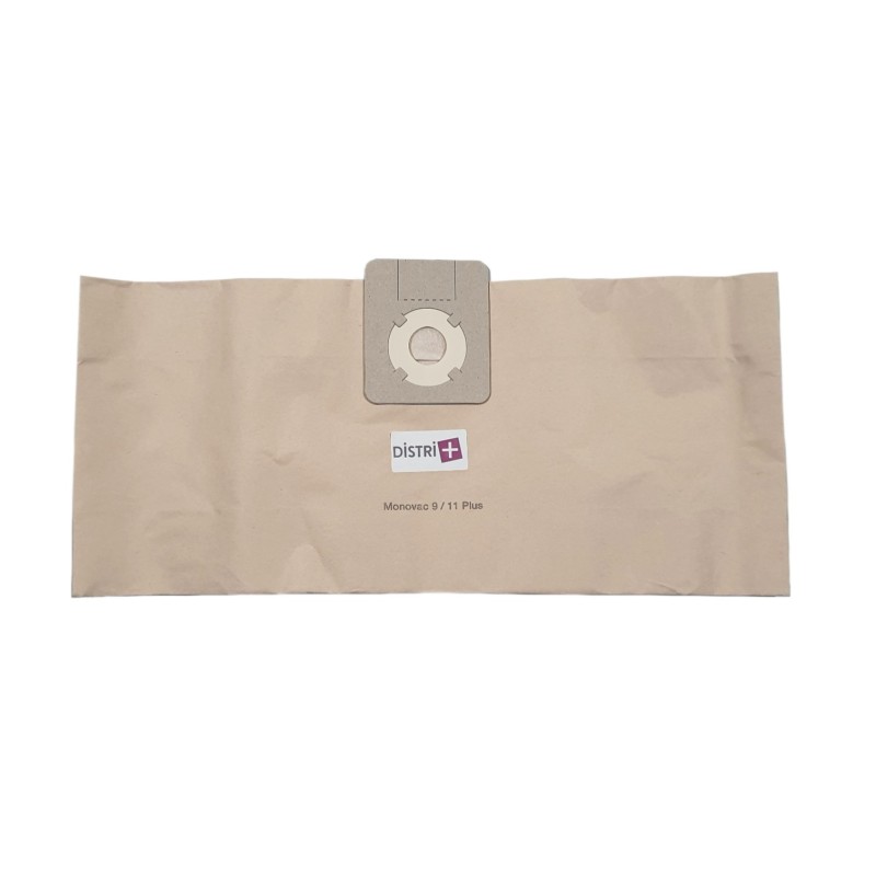 Vacuum cleaner bag compatible with Wetrok 42620, Monovac 9, Monova 9+, Monovac 11, Monovac 11+. etc. - Pouch of 10 paper bags