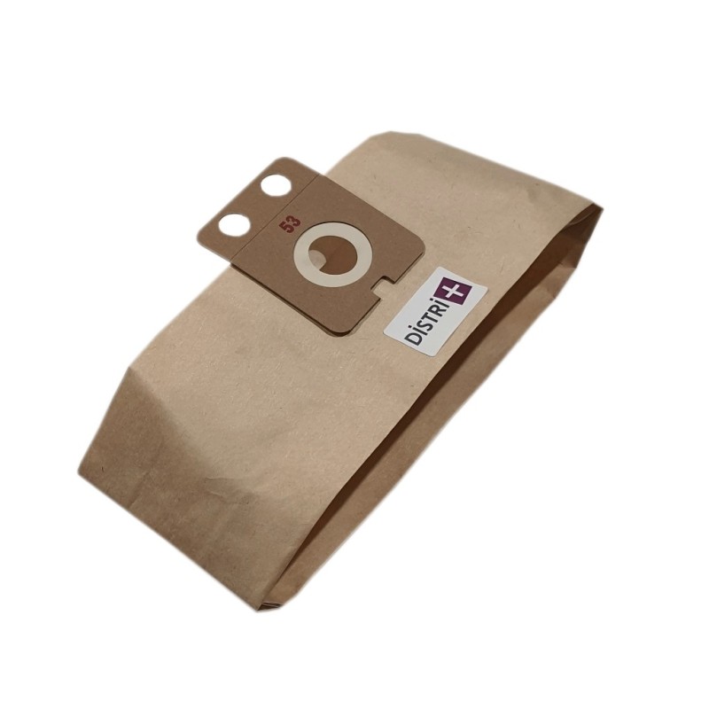 Bolsa de aspiradora Compatible con Nilfisk Backuum, Dorsal, 22198000, Vermop 7410 - Pollo de 5 bolsas de papel