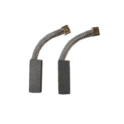 Set of 2 motor coals for vacuum cleaners compatible with Miele and Numatic - Dimensions: 11x6mm