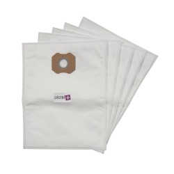 Hitachi-compatible vacuum cleaner bag: CV 200, CV 200 P, CV 250 ft, CV 300, CV 300 P, CV400P - Igefa: VC 8 - The 5 microfiber bag pocket
