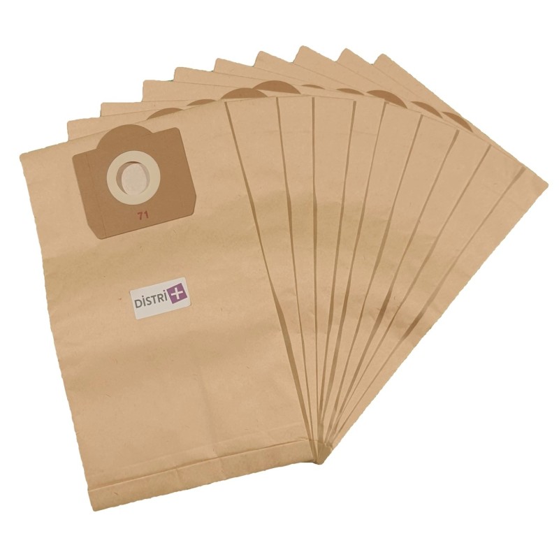Sac aspirateur  ALTO/NILFISK/WAP : SALTIX - EURODEC : EPI 24... - FIORENTINI : C19B1 - GHIBLI : CHAMPION - 10 sacs papier