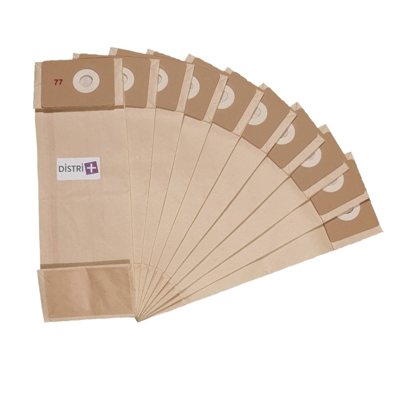 Bolsa de aspiradora compatible con Nilfisk: 1471058500, GU 15 DMU, GU 305, GU 355 ... - El bolsillo de 10 bolsas